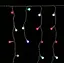 Гирлянда штора Бахрома с шариками Твинки 3х0.7 м (белый шнур) Мультицвет - миниатюра 1