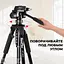 Штатив тренога NeePho NP-8820 не съемная площадка + держатель + чехол (56-150см) Черный - миниатюра 10