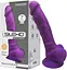 Фалоімітатор Silexd Premium Silicone Dildo Model 1 Size 7 18.8 см фіолетовий - мініатюра 2