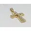 Золотий хрестик Столична Ювелірна Фабрика. Розп'яття Христа. 501041ж - мініатюра 2