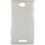 Накладка гнучка для Sony Xperia C S39h white - мініатюра 1