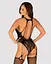 Бодістокінг Obsessive Bodystocking G324 black силуетний малюнок S/M/L - мініатюра 2