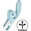 Вибратор-кролик Satisfyer Touch Me Голубой с двойным отростком - миниатюра 3