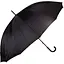 Мужской зонт-трость механический Happy Rain 130 см черный - миниатюра 1