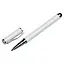 Стилус ємнісний, з кульковою ручкою, металевий, білий. - мініатюра 5