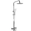 Душова система TOPAZ LOFT TLF 32102-H75-C хромована настінна для ванної з верхньою та ручною лійкою - мініатюра 1