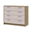 Комод Doros Ронди Дуб Артизан/Кашемир 4 ящика 100х40х82 (41516187) - миниатюра 1