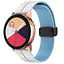 Силіконовий ремінець Classy для Smart Watch 20mm White / Blue - мініатюра 1
