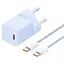 Зарядний пристрій Baseus GaN5 Mini Fast Charger Type-C 30W (With Cable Type-C to Type-C 100W 1m) blue (P10110902313-00) - мініатюра 1
