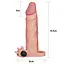 Насадка на пенис с вибрацией Lovetoy Pleasure X-Tender 18.5 см телесный - миниатюра 2