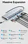 Хаб Vention Multi-function USB-C to HDMI/VGA/USB-C Gen 1/USB 3.0x2/USB 2.0/RJ45/SD/TF/TRRS 3.5mm/PD Docking Station 0.25m - миниатюра 2