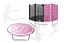 Батут із внутрішньою сіткою THUNDER OUTSIDE PRO 8FT 244 см Black/Pink - мініатюра 2
