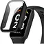 Чохол-накладка DK для Xiaomi Redmi Smart Band 2 Пластик Gloss Glass Full Cover (015558) (black) - мініатюра 3