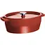 Каструля Pyrex Slow Cook чугунна 5.8 л червона (SC5AC33) - мініатюра 1