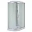 Душевой бокс без гидромассажа Mixxus Wave SB02-120x80x215-R-FB Satin с низким поддоном MI6893, Хром матовый, Универсальная, матовый, хром матовый - миниатюра 1