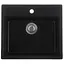 Кухонная мойка Zerix ZS-5751S-14 black металлик ZX4602, Черный матовый - миниатюра 1