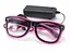 Очки светодиодные Leds прозрачные El Neon ray pink неоновые - миниатюра 3