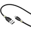 Кабель Hoco U92 Gold collar charging data cable for Micro Чорний - мініатюра 1