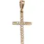 Золотой крестик Qvaliz с фианитами. 50300618 1.03 - миниатюра 1
