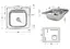Кухонная мойка Brinex 5050 0.6 мм, врезная BRIN5050SAT06 - миниатюра 7