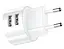Зарядное устройство адаптер Usams T20 2 USB-выхода угловых (комплект с кабелем Lightning) - миниатюра 1
