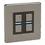 Lightwave Smart Dimmer 2 Gang з нержавіючої сталі LP22 - мініатюра 1
