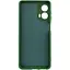 Чохол TPU Getman Liquid Silk Full Camera для Motorola Moto G24 Зелений / Dark green - мініатюра 2