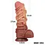 Фаллоимитатор Dual-Layered Silicone Nature Cock 10.5'' 27 см коричневый - миниатюра 4