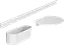 Комплект аксессуаров Hansgrohe WallStoris 2в1 Matt White 27966700, Белый матовый - миниатюра 1