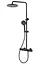 Душова система Dusel Centro Thermostatic Black (281307000), Чорний матовий - мініатюра 10