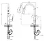 Змішувач для кухні з висувним виливом Kroner KRP Graz - GRP030-T (CV031336) - мініатюра 10