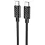Кабель HOCO X88 Gratified 60W charging data cable for Type-C to Type-C Black - мініатюра 1