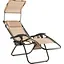 Шезлонг лежак Outtec Zero Graviti Sun раскладной с крышей беж - миниатюра 2