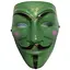 Маска Анонімуса Гай Фокс V - значить вендетта G-Toys зелена - мініатюра 1