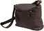 Женская наплечная кожаная сумка Borsacomoda темно-коричневая sum0028722 - миниатюра 7