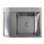 Кухонная мойка Platinum Handmade 65x50 R (квадратный сифон 3,0/1), Нержавеющая сталь - миниатюра 1