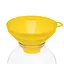 Воронка (лейка) Ø 15,5 см пластиковая с широким горлом на банку, Kitchette Желтый 84035 - миниатюра 3