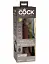 Фалоімітатор King Cock Elite 7” Dual Density 21 см коричневий - мініатюра 5