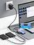 Хаб USB 3.0 -->3xUSB 3.0/RJ45/USB-C Hub Blue Aluminum Alloy 5-in-1 Vention - мініатюра 7