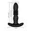 Анальна силіконова пробка Magic Jingers з вібрацією та поступальними рухами Smart 125 мм чорна - мініатюра 6