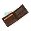 Кошелек мужской кожаный Virginia Conti Т813 коричневый без кнопки - миниатюра 2