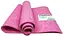 Коврик для йоги и фитнеса EasyFit PER Premium Mat 8 мм + Чехол розовый - миниатюра 3