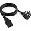 Шнур сетевой компьютерный TCOM 3x0.75 мм 1.8 м черный - миниатюра 1