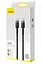 Кабель Baseus Cafule Type-C to Type-C Cable PD 2.0 100W (2m) gray black - мініатюра 2