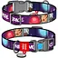 Нашийник для собак Waudog Nylon нейлоновий з QR-паспортом малюнок Більше космосу Розмір M - мініатюра 1