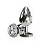 Анальная пробка Anal Play Disco Diamond Plug Small 7.5 см (серебристый) - миниатюра 1
