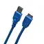 Кабель USB 3.0 AM - microUSB (5P), 0.5 м, синий, Extradigital (KBU1625) - миниатюра 1