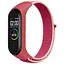 Ремешок Nylon New для Xiaomi Mi Band 3/4/5/6/7 Pomegranate Red / Pink - миниатюра 1