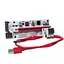 Райзер T-Riser PCI-E 1x to 16x 60cm v.08 6-pin/Molex/Sata White Б/в - мініатюра 1