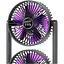 Портативный вентилятор Epik Double head Black [137258] - миниатюра 3